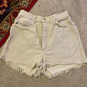 Wrangler Cream Jean Shorts for Women